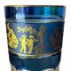 Set of 5 Val Saint Lambert Crystal Glasses Renaissance Style H14cm