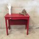 Bureau bois rouge vintage