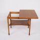 Folding table - Teak & Beech - Brass fittings - Børge Mogensen - Søborg Furniture Factory - 1950s