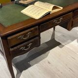 Bureau vintage bois et cuir