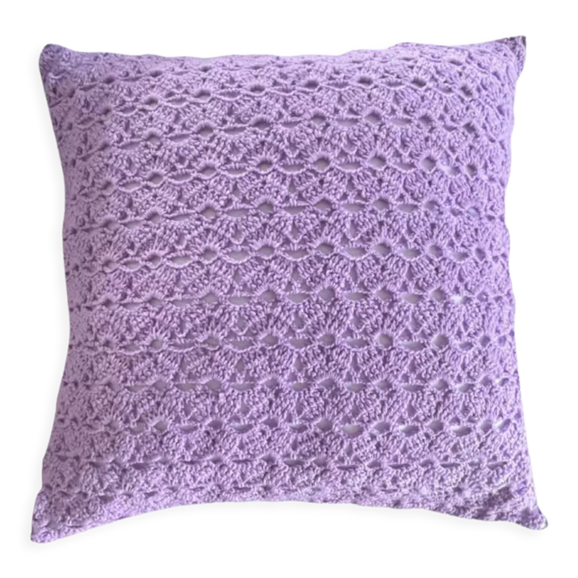 Vintage crochet cushion