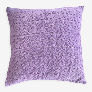 Coussin crochet vintage