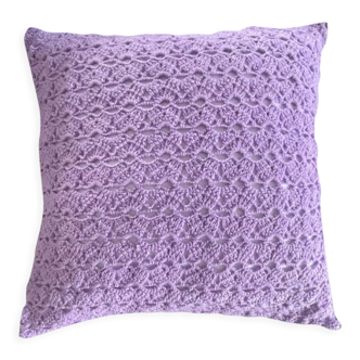 Coussin crochet vintage