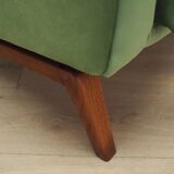 Fauteuil vert, design danois, années 1970, production : Danemark