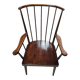 Fauteuil à haut dossier en éventail Baumann années 60