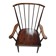Fauteuil à haut dossier en éventail Baumann années 60
