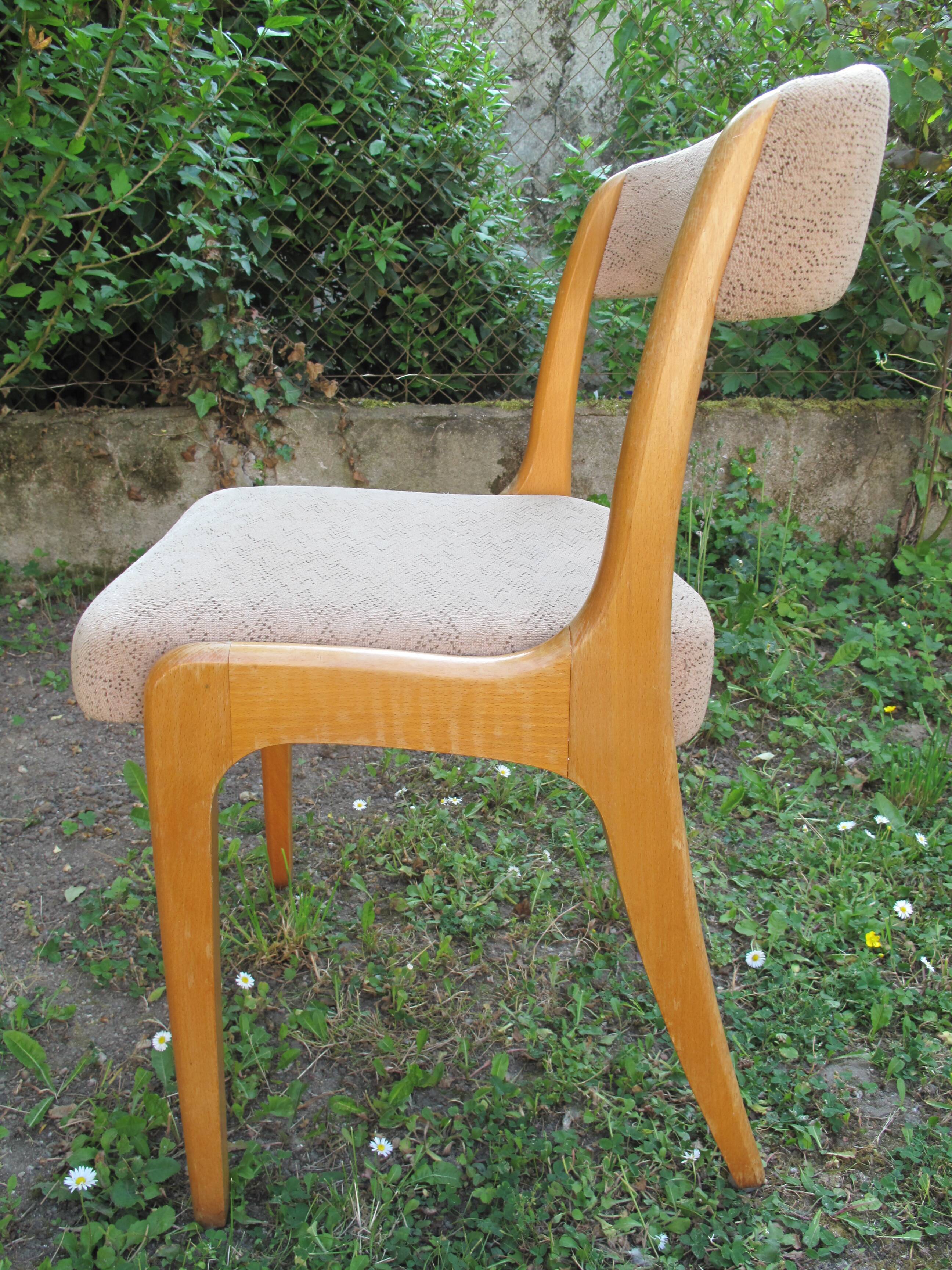 Series of 4 scandinavian chairs