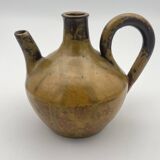 Pichet old porcelain stoneware jug vase from puisaye signed paul jeanneney