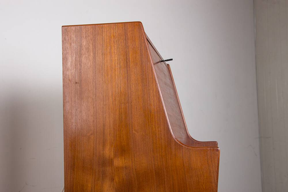 Danish Teak Secretary Desk Model 37 by Arne Wahl Iversen for Vinde Mobelfabrik 1960.