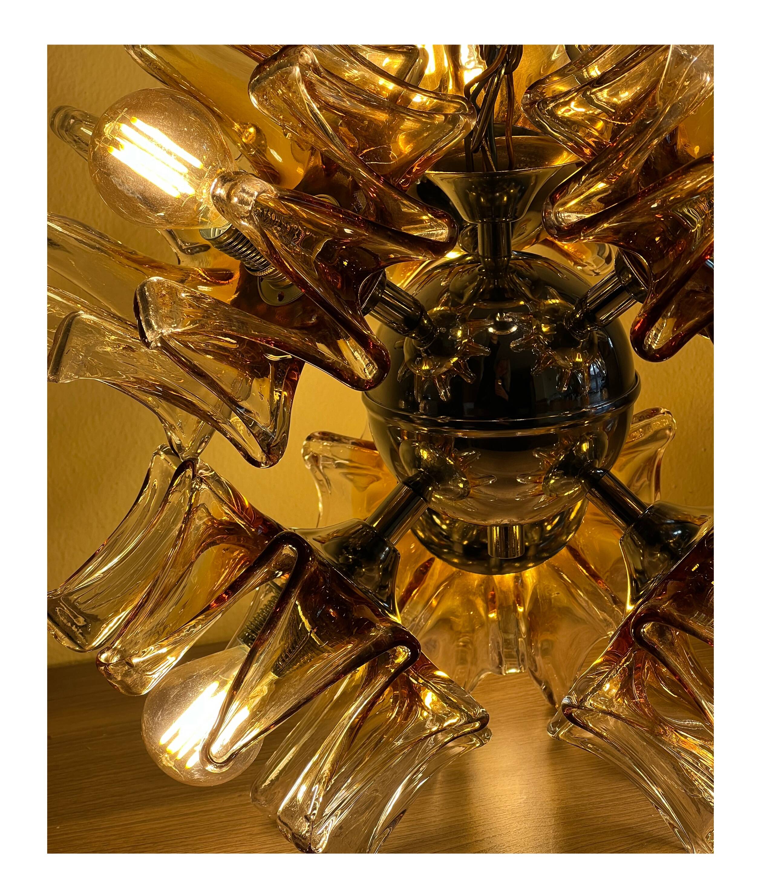 1970's Mazzega Sputnik Chandelier