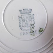 4 vintage deep plates from St Amand 220628