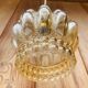 Vintage moulded glass pendant light