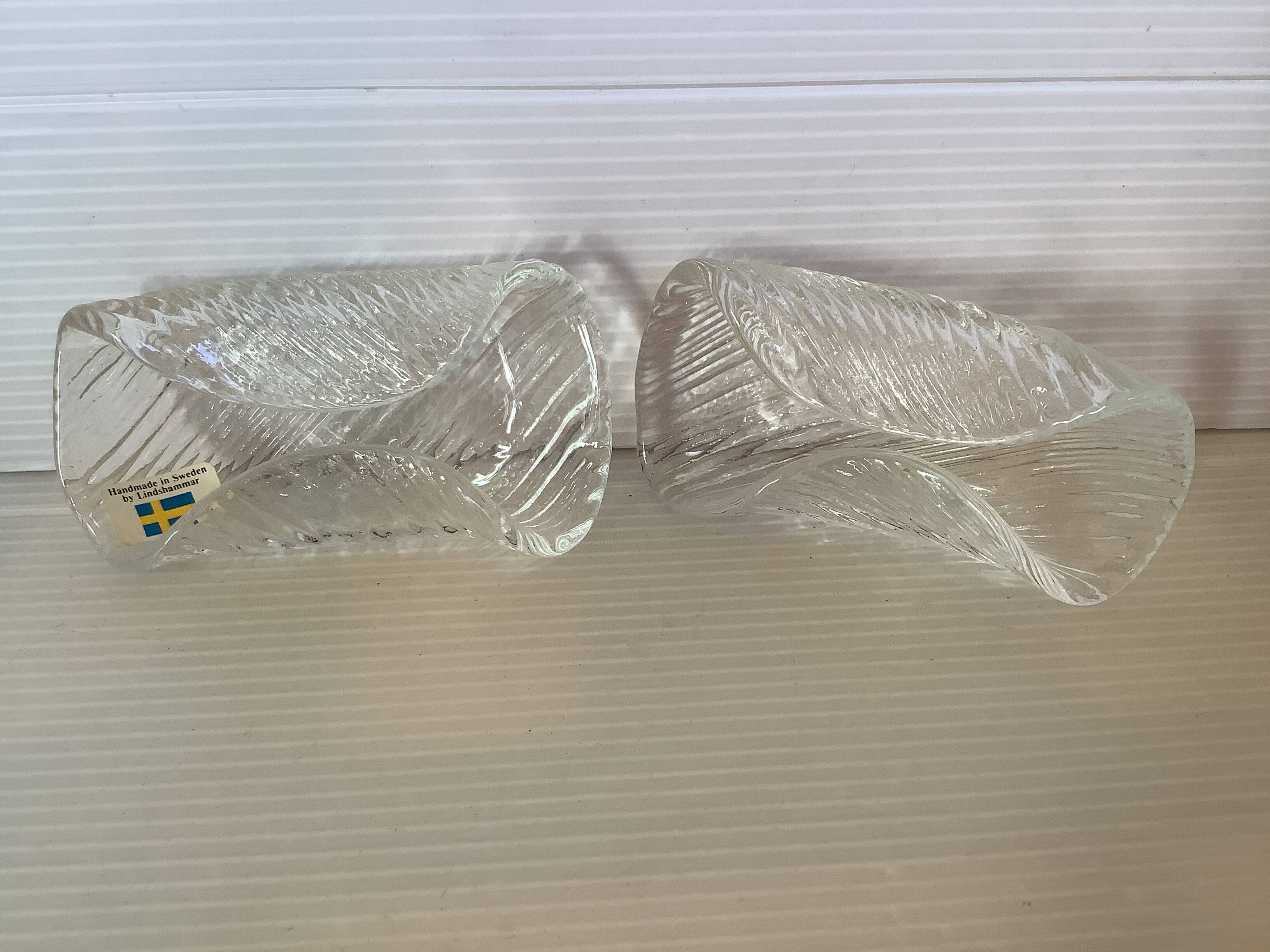 Pair of individual ashtrays Sweden