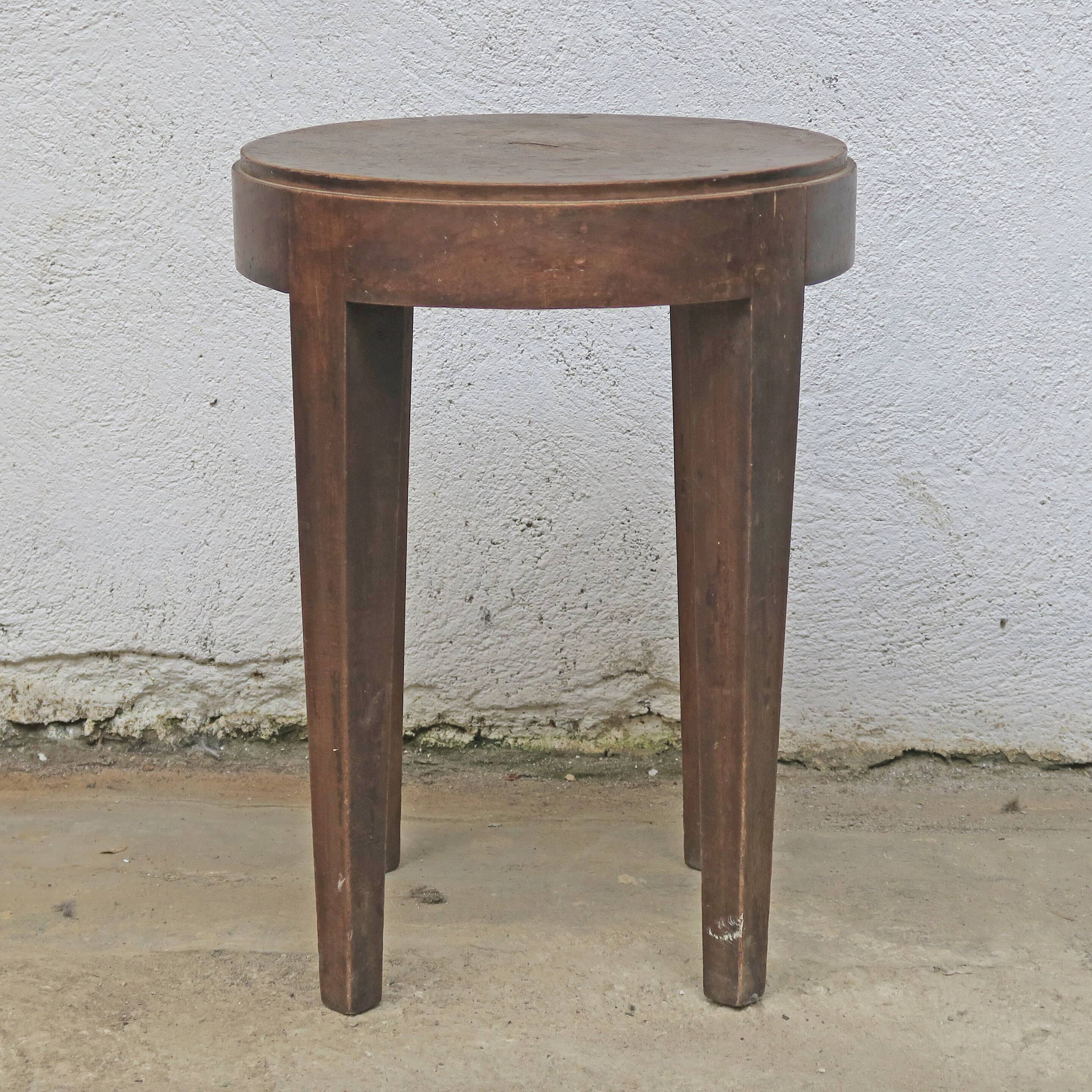 Art deco wooden stool