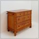 Faux Bamboo Dark Pine Chest of Drawers - 20th century