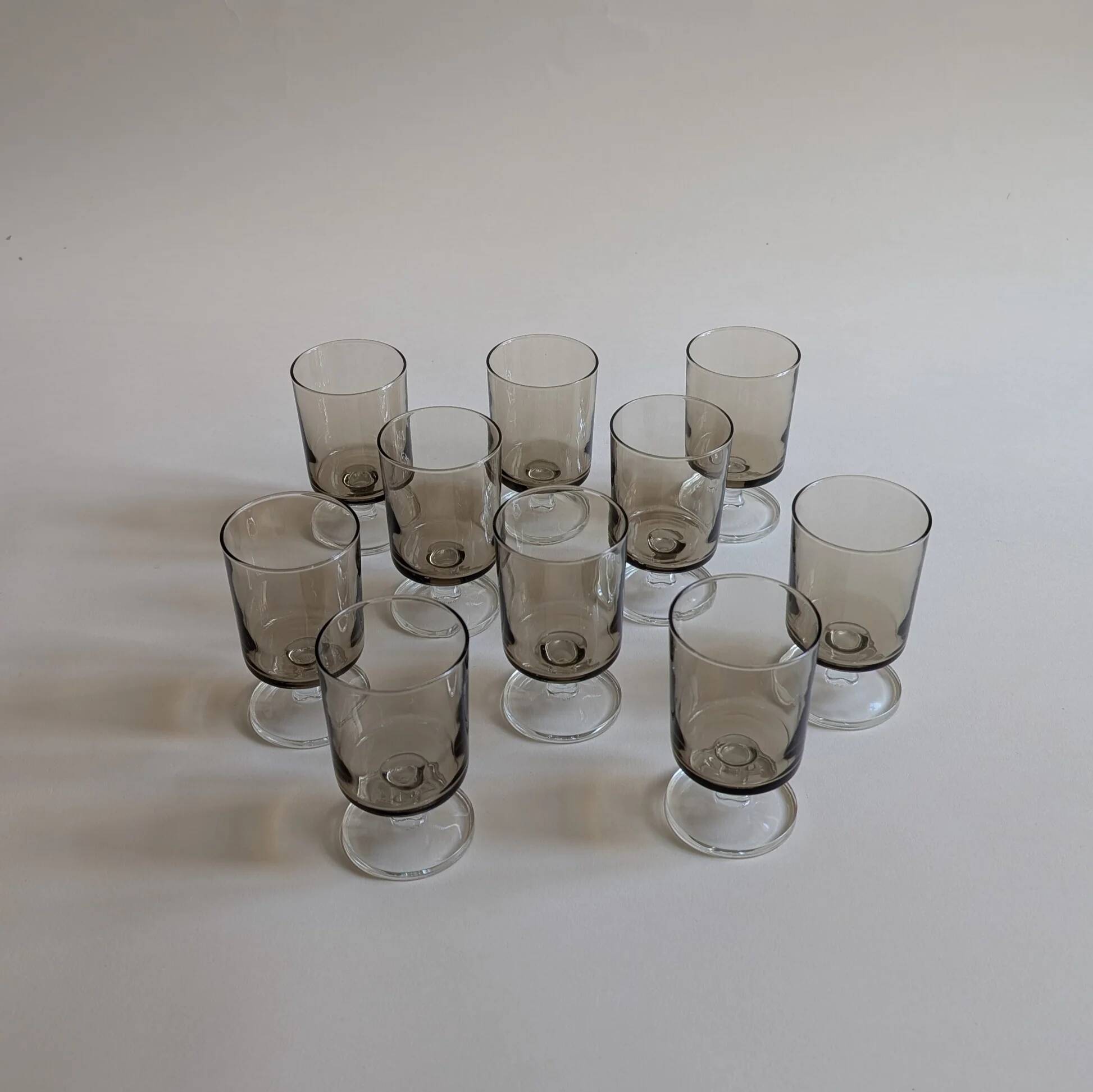 Ensemble de 10 verres