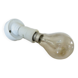 Minimalist art deco wall lamp, porcelain, 1930s-40s