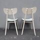 2 chairs in water green formica