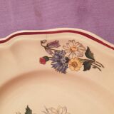 3 flat plates 3 soup plates Agreste Digoin Sarreguemines