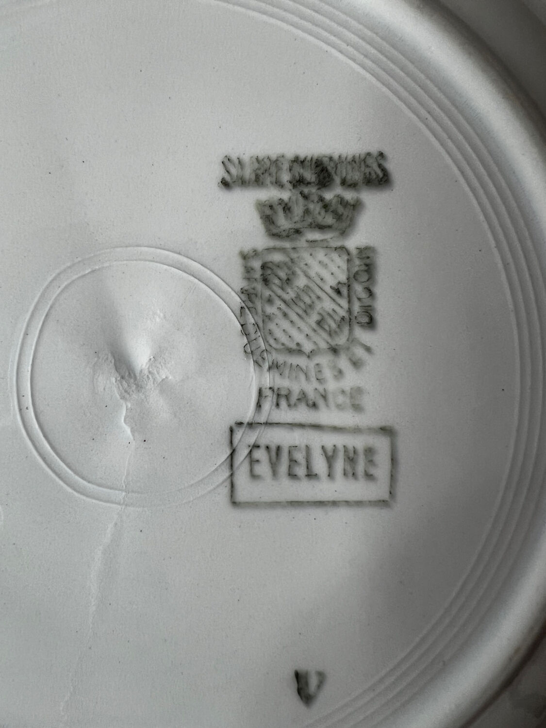 Sarreguemines Digoin Evelyne soup plate
