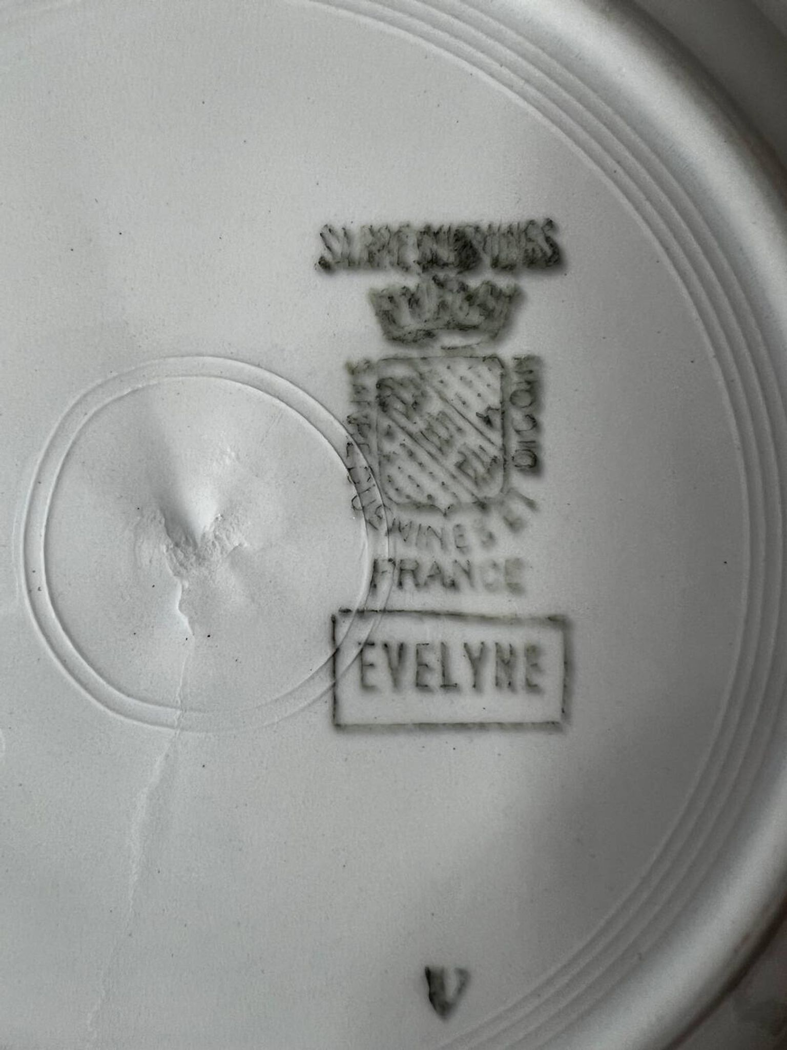 Sarreguemines Digoin Evelyne soup plate