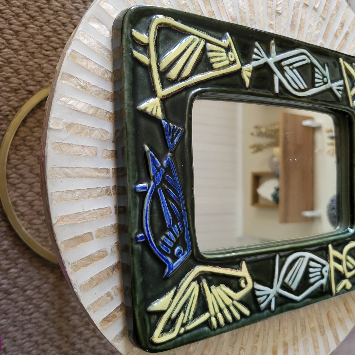 Lisa Larson Harlequin Series 3 Ceramic Mirror