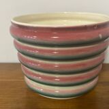 Old Sarreguemines ceramic flowerpot France 5785 vintage