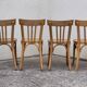 Suite de 4 chaises bistrot Baumann 1967