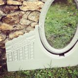 Mirror trumeau old gray