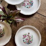 Set of 6 vintage deep plates, "Indian Tree" pattern by Digoin.