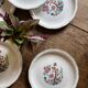 Set of 6 vintage deep plates, "Indian Tree" pattern by Digoin.