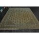 1970s Vintage Persian Handmade Wool Cotton Brown Area Rug 292x392