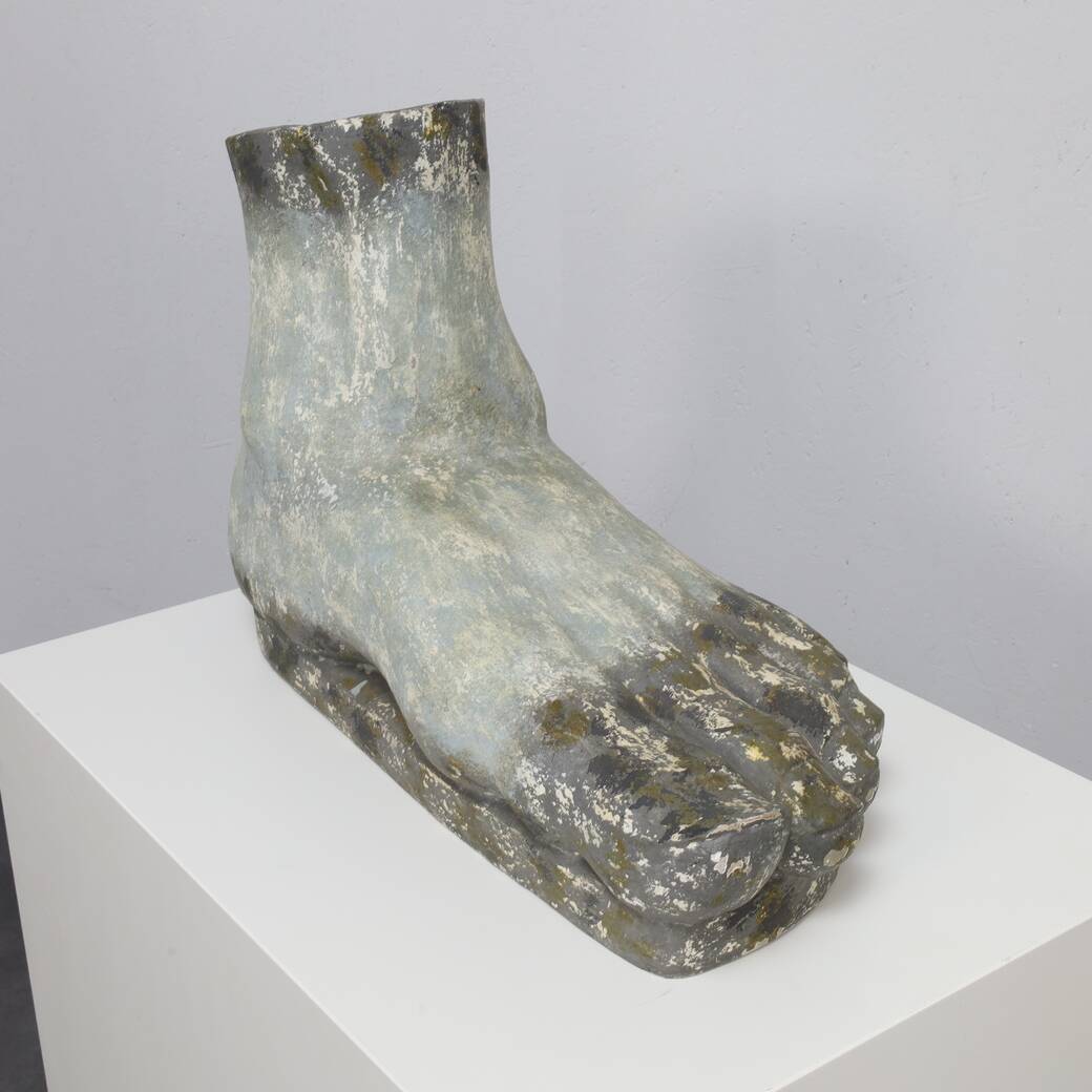 Decorative object sculpture large foot, 1960s