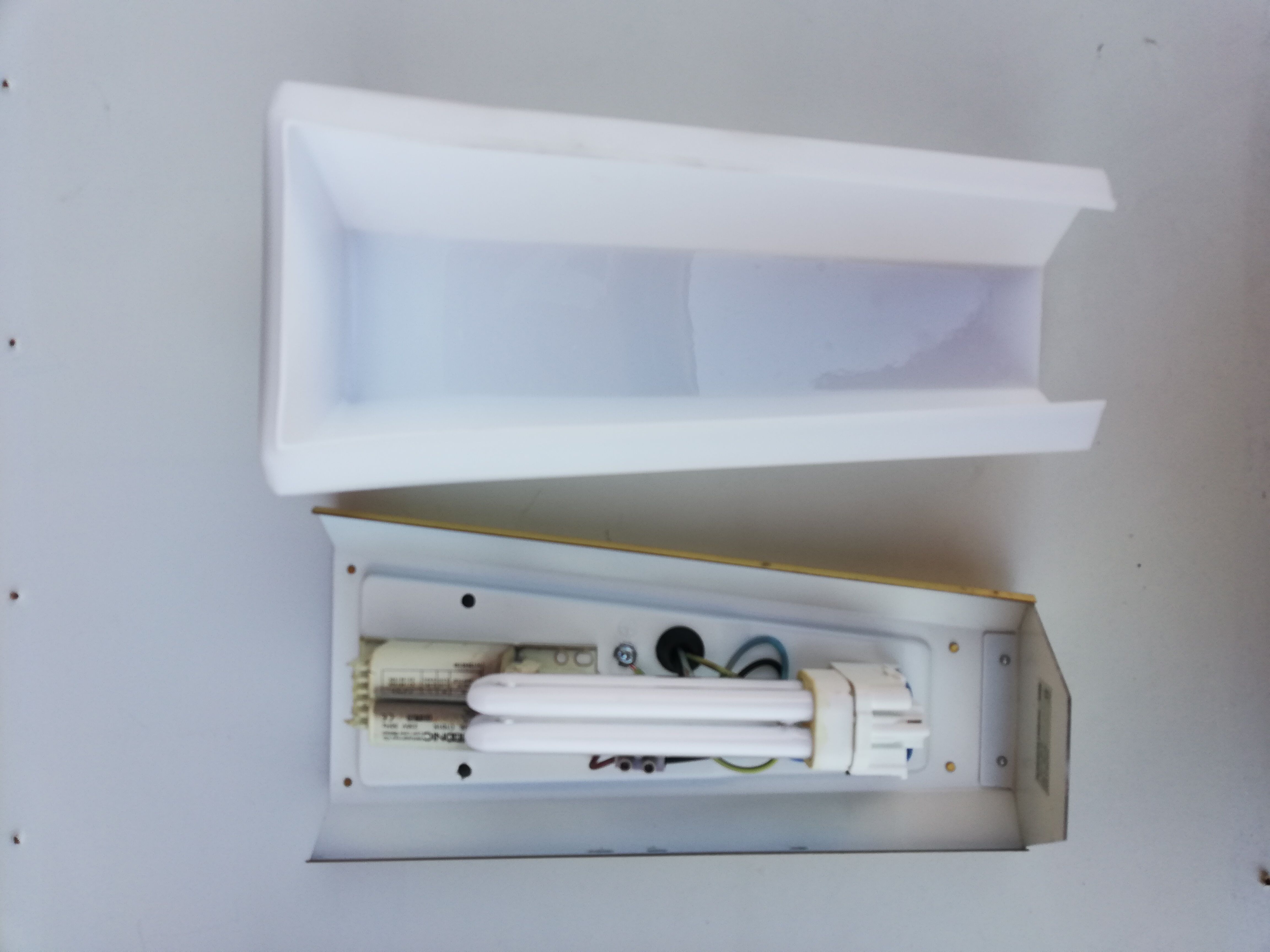 Pair of Limburg glass and brass wall lamps, 1970