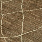 Handwoven Tribal One of a Kind 206 cm x 308 cm Brown Wool Carpet