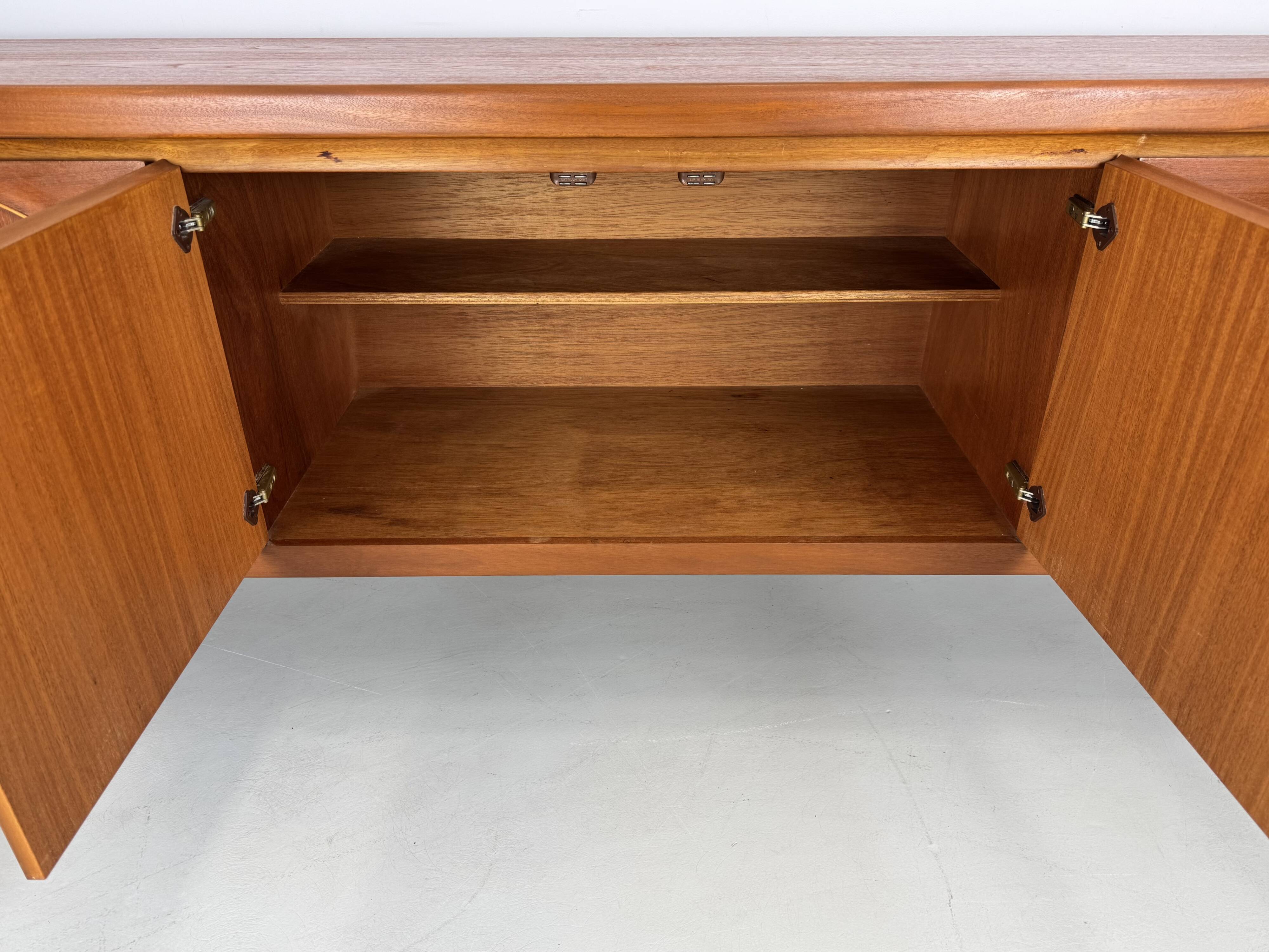 Unique vintage teak sideboard from the 1960s, produced by Nathan.