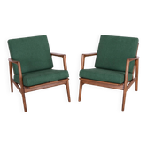 Fauteuils 300-139 par l'usine Swarzędzka, années 1960, ensemble de 2
