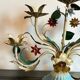 Vintage painted metal candle holder – Italy, 1950s-1960s