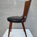 Pair of Dove chairs • Baumann • Black faux leather
