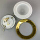 70s Fischer Leuchten Plafoniere ceiling lamp glass space design lamp 70s