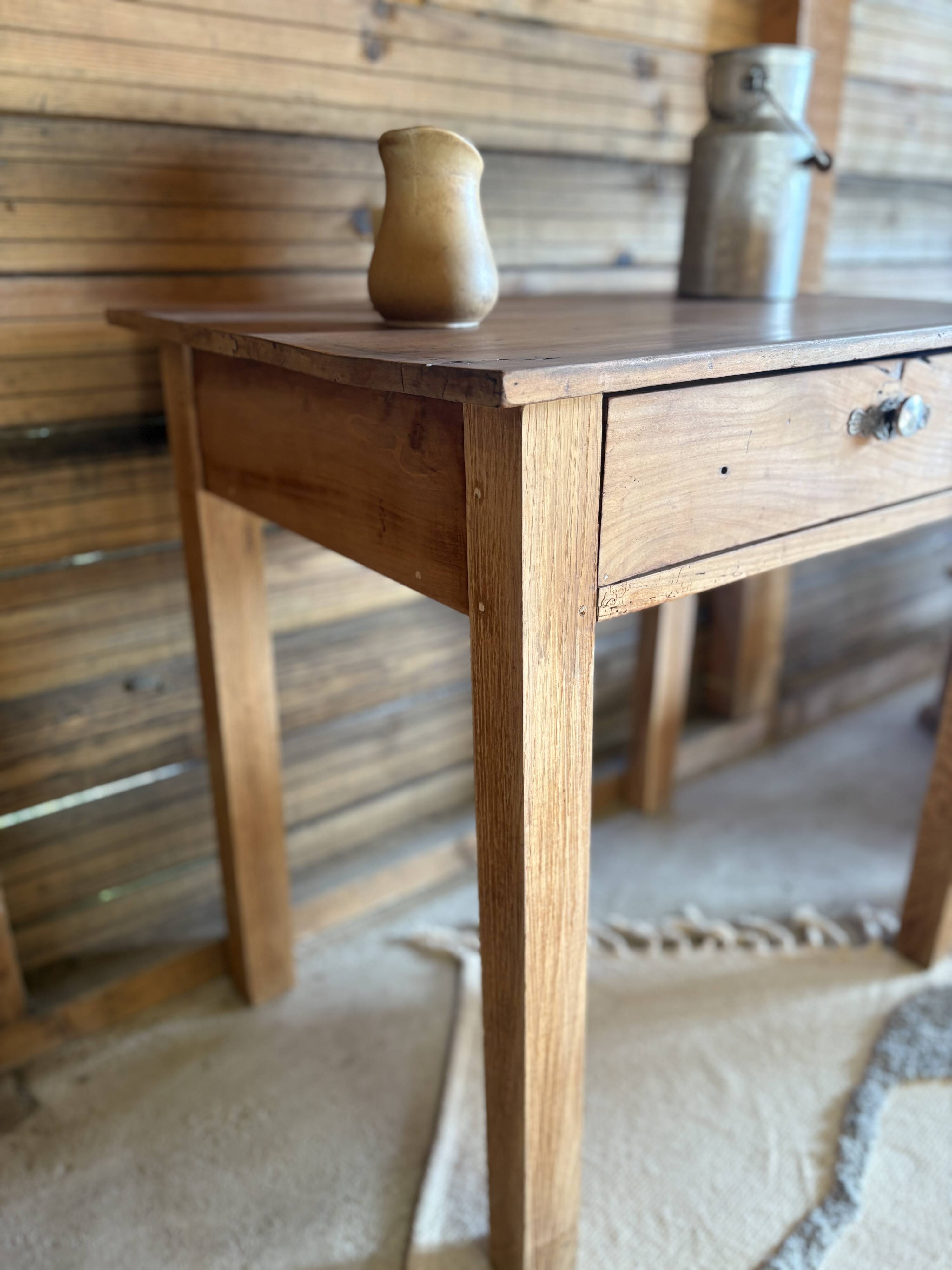 Bureau table de ferme d’appoint ancienne