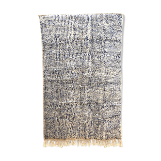 Moroccan Berber carpet Beni Ouarain speckled majorelle blue 2,45x1.56m