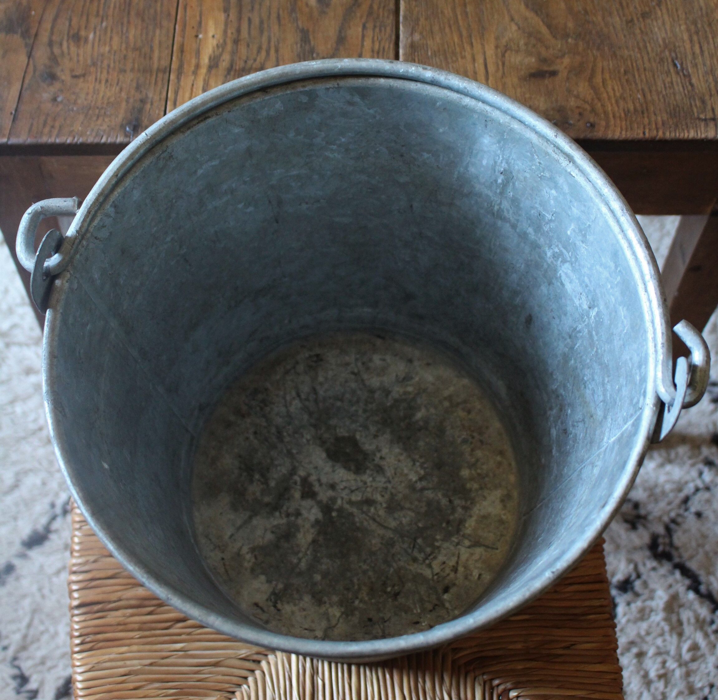 Charcoal bucket zinc garden