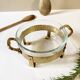 Copper and brass serving dish, M. Delalande, Villedieu, France