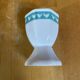 Set of 4 egg cups francoise saget white porcelain chicken decor