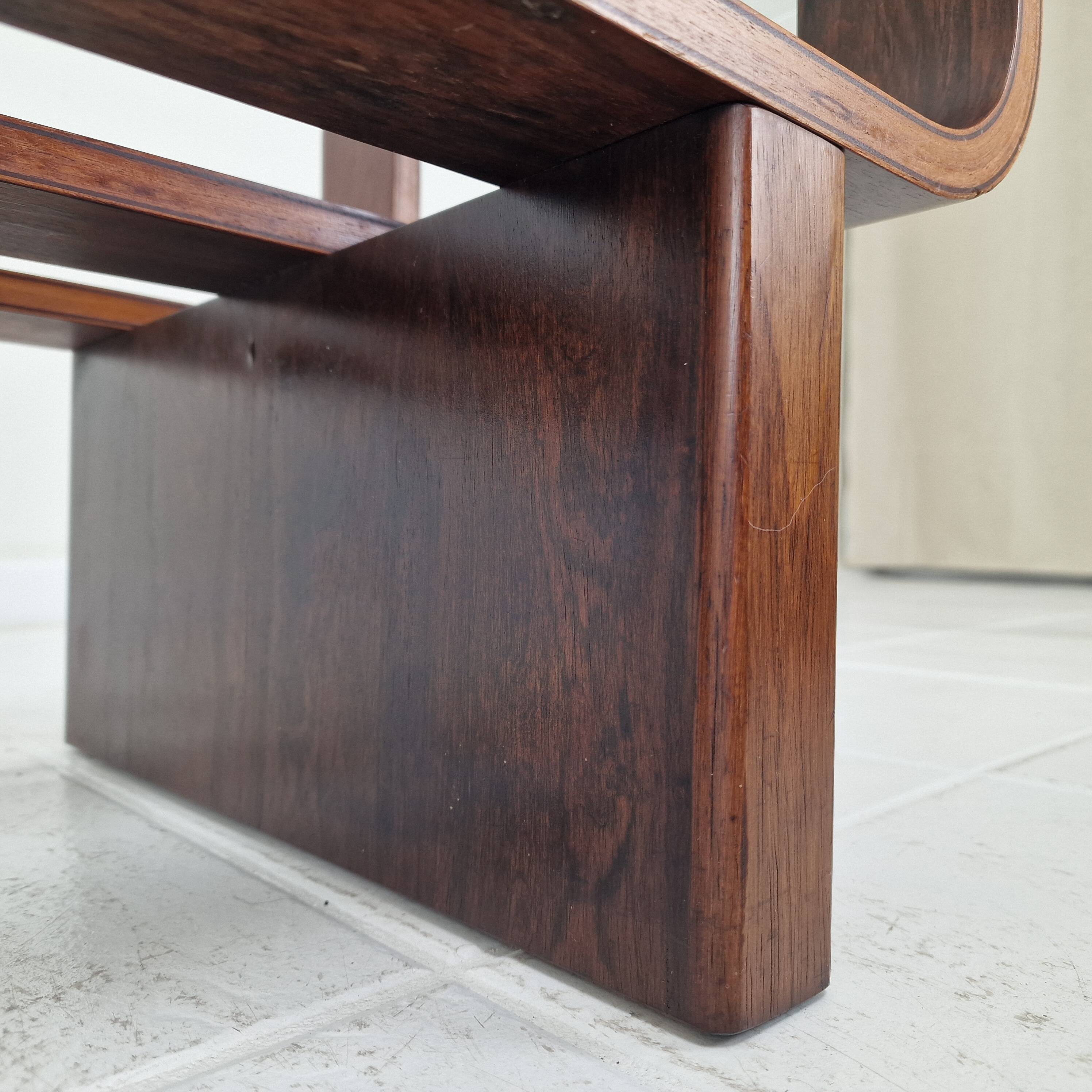 Table basse en teck élégante des années 60 par James Brown pour T.H. Brown, années 1970.