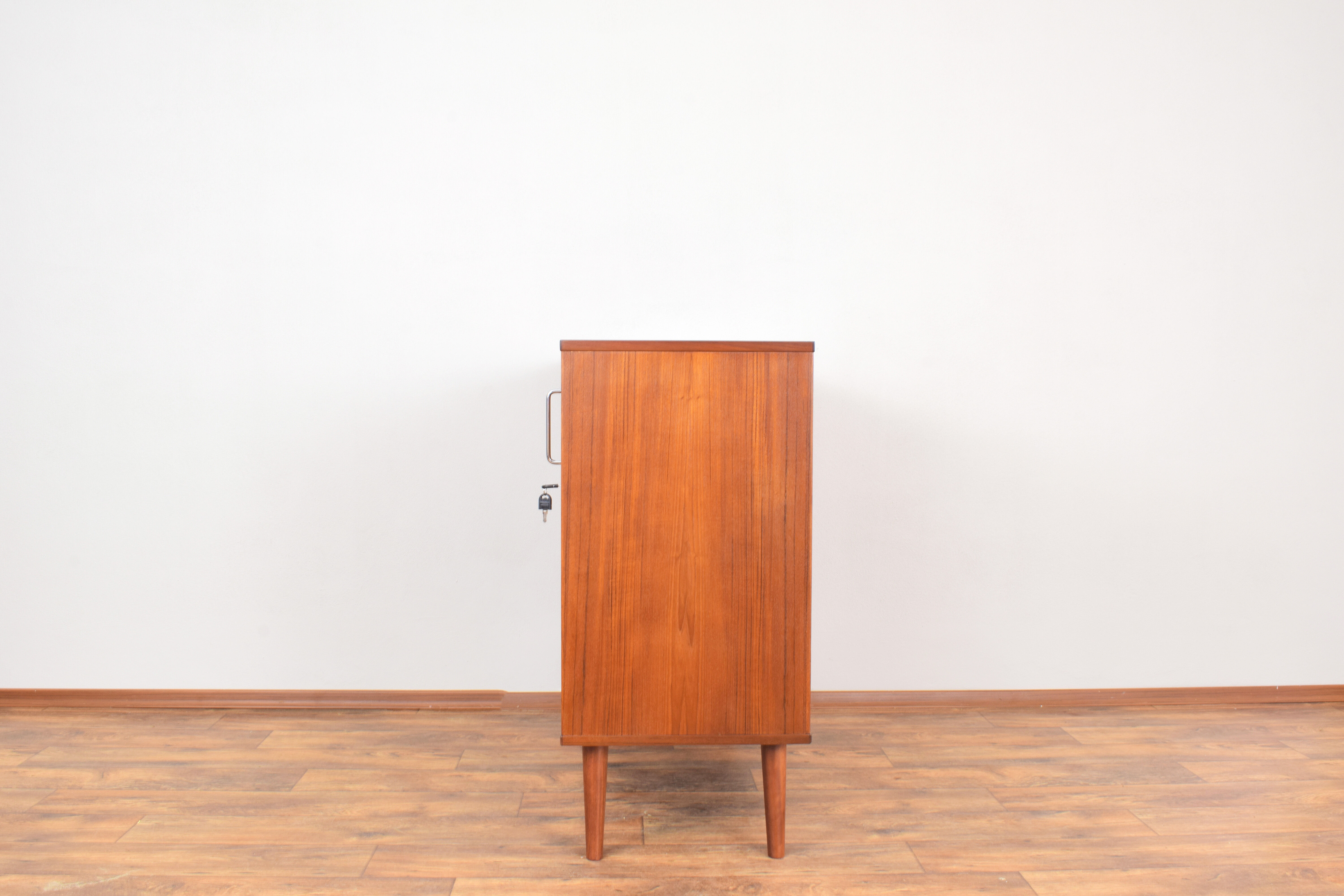 Mid-Century Danish Teak Tambour Doors Sideboard, 1960s.