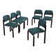 Chaises tubulaires vintage en chrome et bois des années 1970