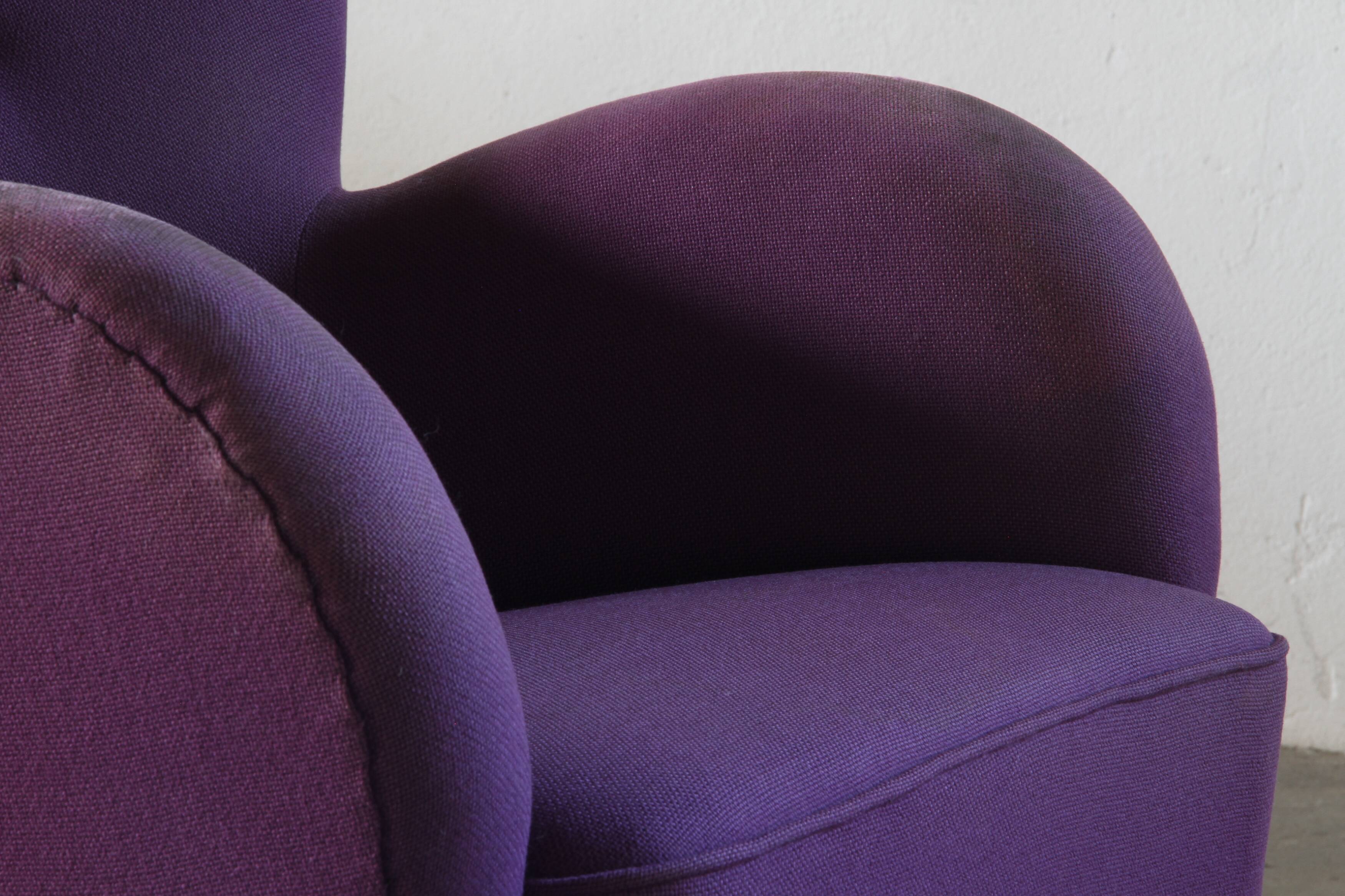 Vintage Danish 1930s club lounge chair, style of Fritz Hansen & Flemming Lassen