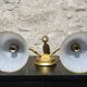 Applique double neuve ( Le Porcellane Florence ) Porcelaine & Or
